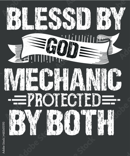 Blessed by God Spoiled by My Protected by Both Wife T-Shirt design vector, funny quote, wife quote, wife saying, couple saying,