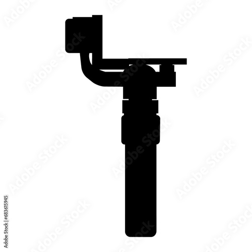 Vector gimbal illustration with white background.