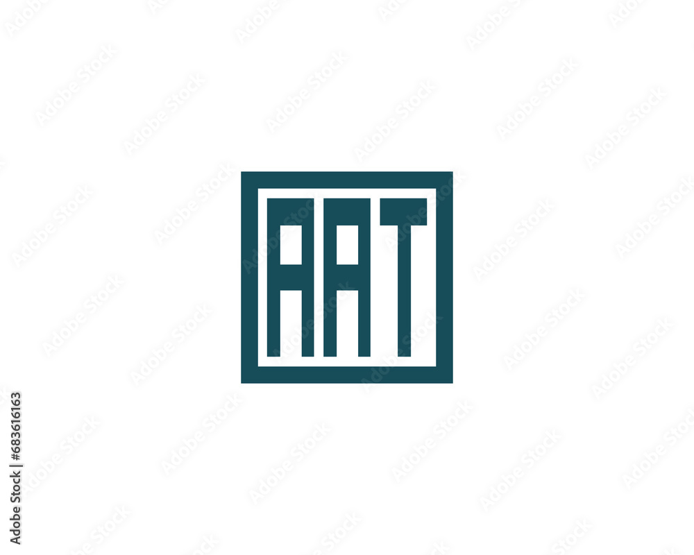 AAT logo design vector template
