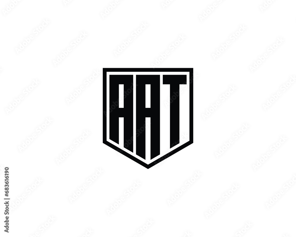 AAT logo design vector template