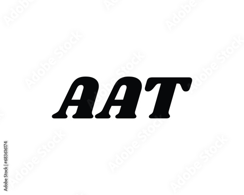 AAT logo design vector template