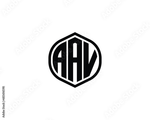 AAV logo design vector template