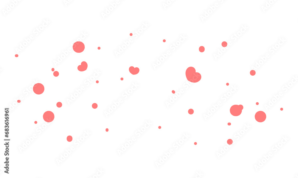 Vector red hearts design background for valentines day