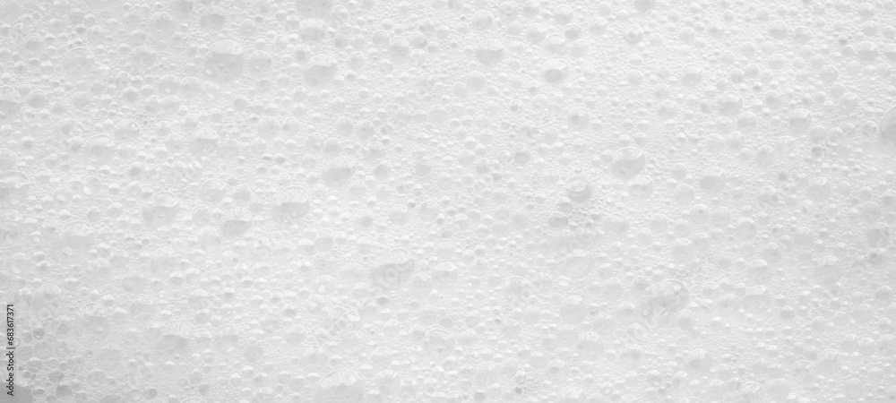 Abstract white soap foam bubbles texture background - obrazy, fototapety, plakaty 