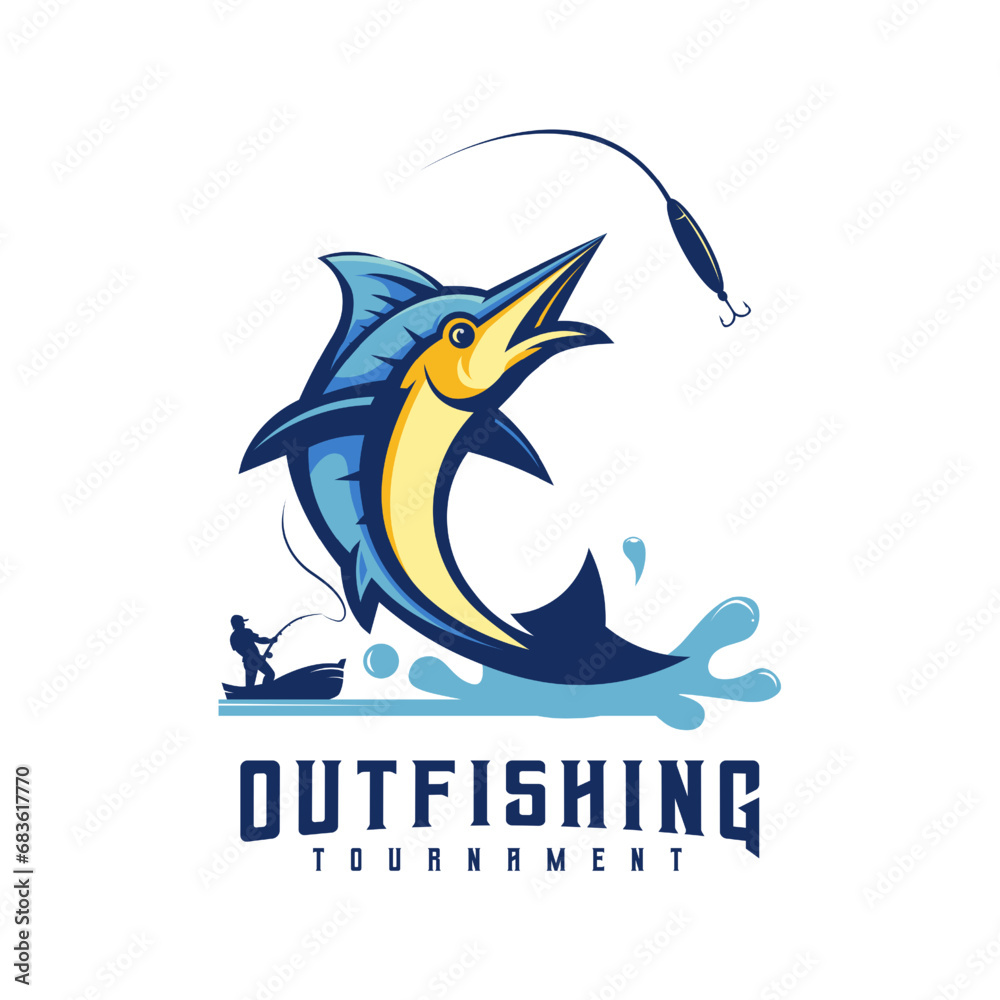 Fototapeta premium Fishing logo