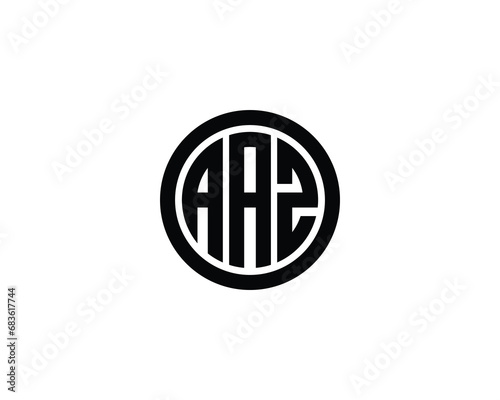 AAZ logo design vector template photo