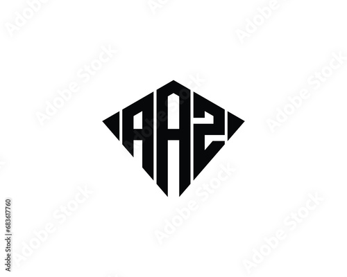 AAZ logo design vector template photo