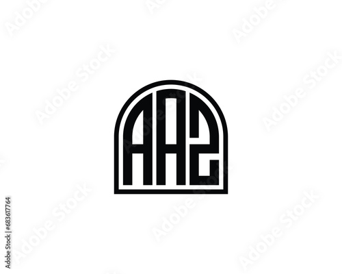 AAZ logo design vector template photo