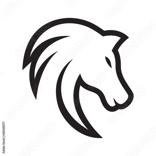 Horse logo images illustration