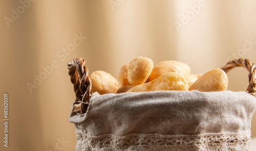 Close Up Traditional Brazilian starch biscuit photo