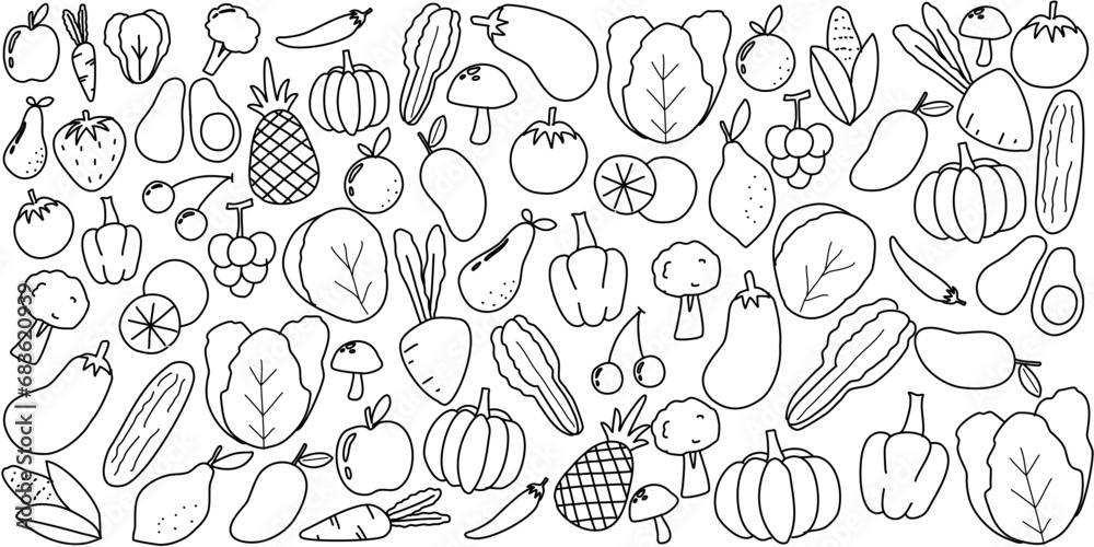 Pattern with vegetables. Vector, illustration. Pattern with vegetables. Vector, illustration.