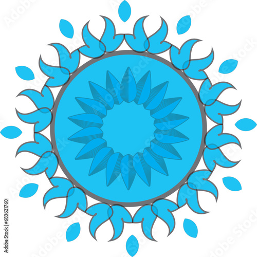 abstract blue circle