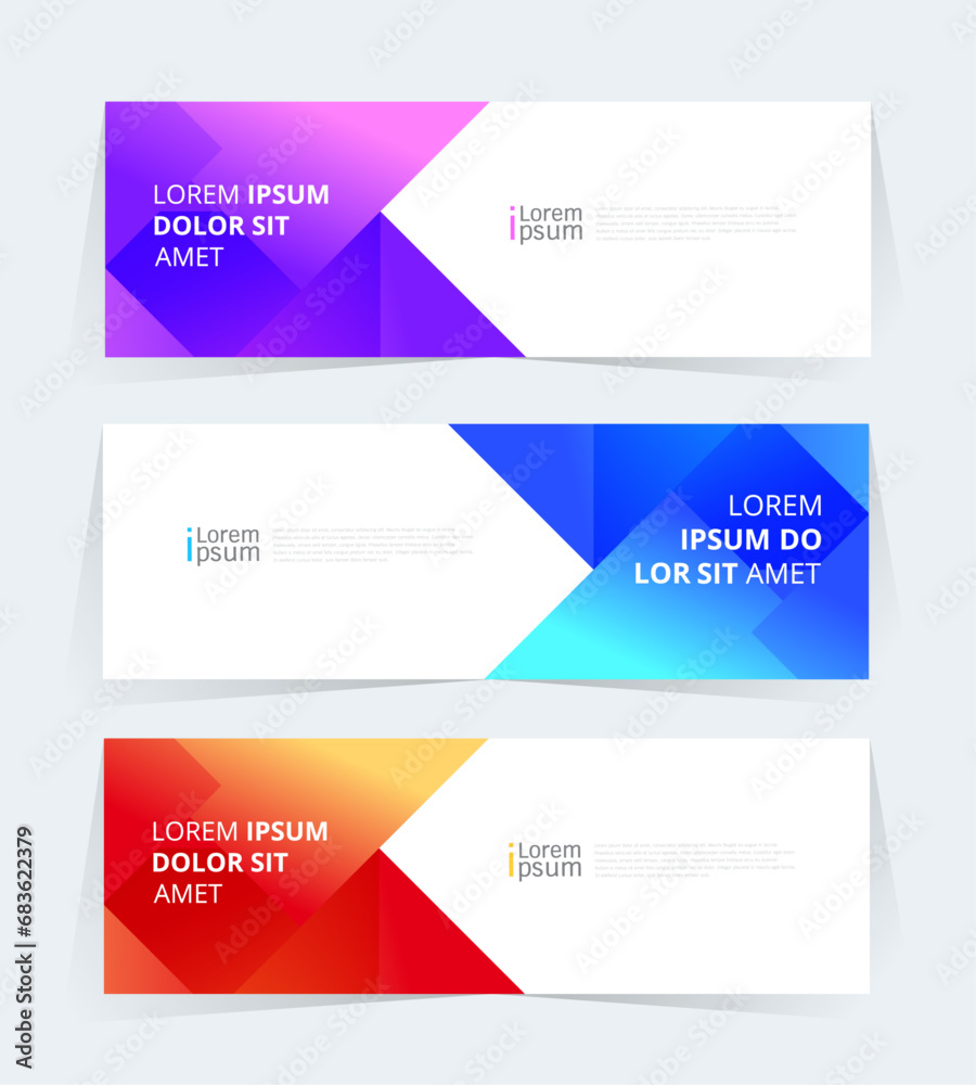 Geometric banner design with Vector presentation template. Geometric banner design with Vector presentation template.