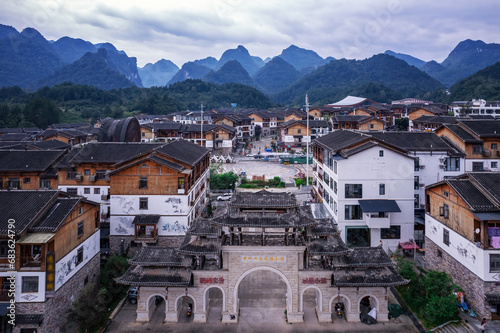 Building landscape of Dong Village  Guizhou  China