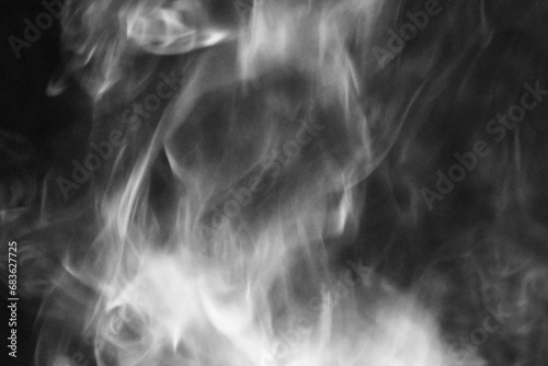 Fototapeta Naklejka Na Ścianę i Meble -  smoke on black background - illustration