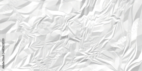 White crumpled paper texture . White wrinkled paper texture. White paper texture . White crumpled and top view textures can be used for background of text or any contents