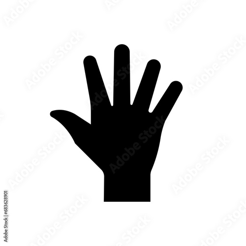 Finger icon stock vector illustration