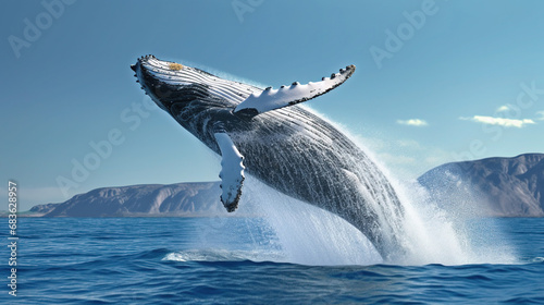 A Humpback Whale Its Massive Jaws Wide Open Background © Image Lounge