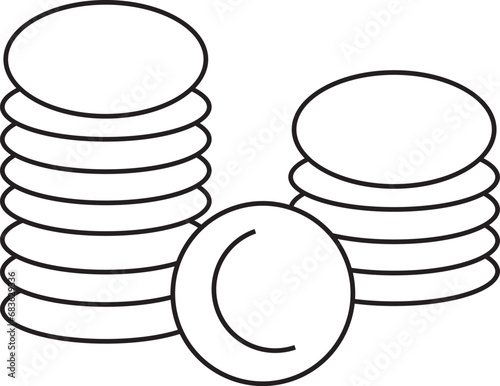 Finance icons. Business Icons, money signs. Money silhouette collection. Wallet with cards icon. Coins silhouette icon. Growth chart. Moneybag or stash.