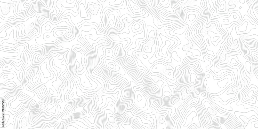 Fototapeta premium Abstract wave pattern with lines. Abstract Vector geographic contour map and topographic contours map background. Abstract white pattern topography vector background. Topographic line map background