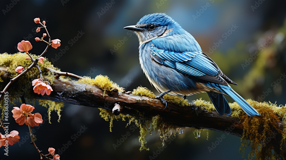 Obraz premium blue jay on a branch