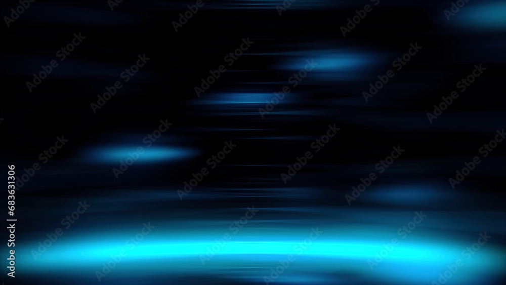 Abstract blurred UFO lights. Motion. Colorful blinking light flared of an extraterrestrial ship.