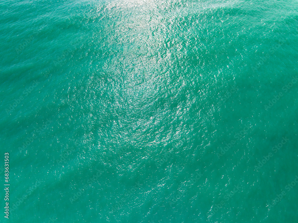Obraz premium Sea surface ocean waves background,Top view ocean sea water texture background