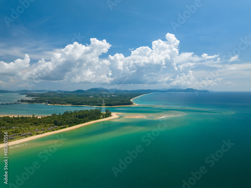 Wallpaper Mural Aerial view drone shot of Tropical sea in Phuket thailand,Beautiful sea beach background Torontodigital.ca