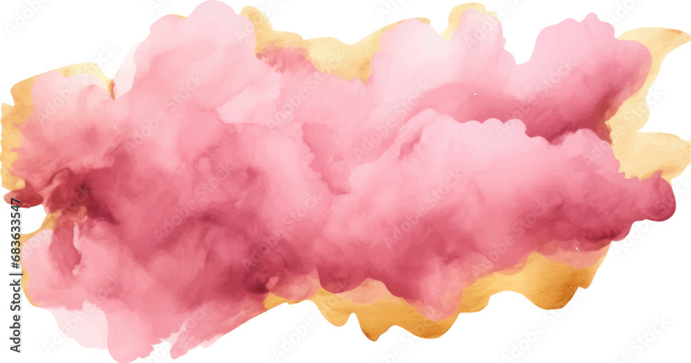 watercolor pink gold background