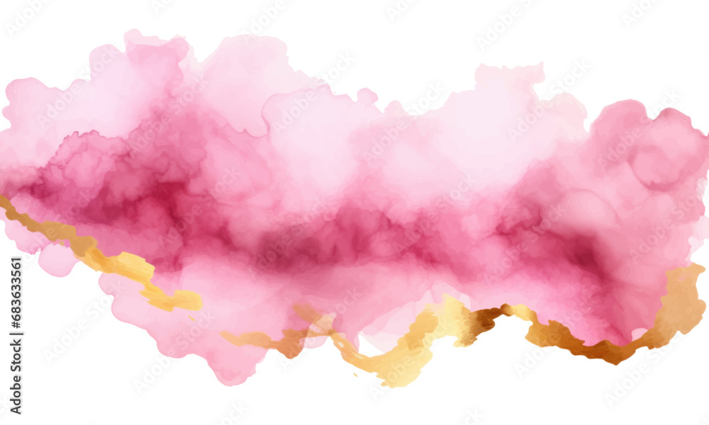 watercolor pink gold background
