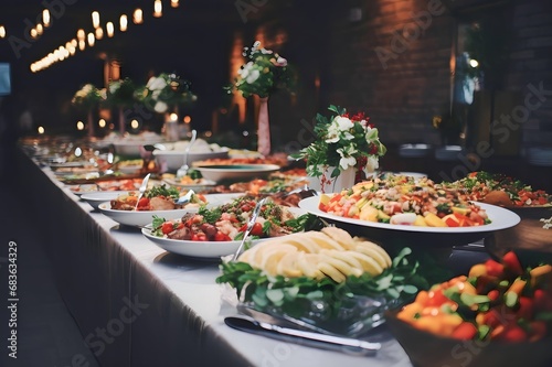 Wedding Event Table Food Catering