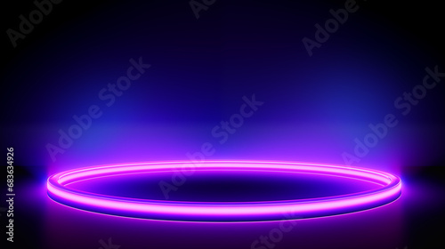 Neon Light Background Ring Style