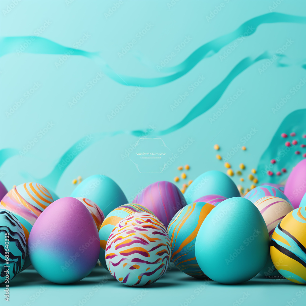 Colorful Easter eggs background Colorful Easter eggs background