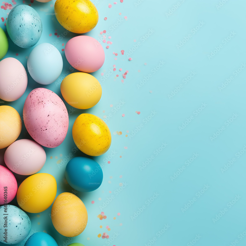 Colorful Easter eggs background Colorful Easter eggs background