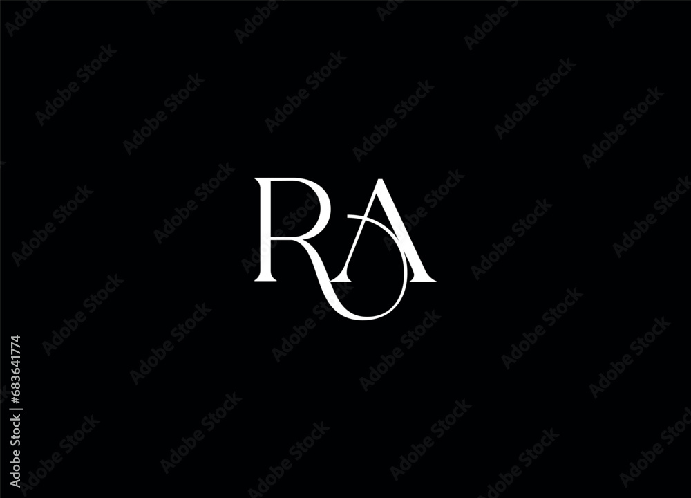 RA creative logo design and monogram logo RA creative logo design and monogram logo