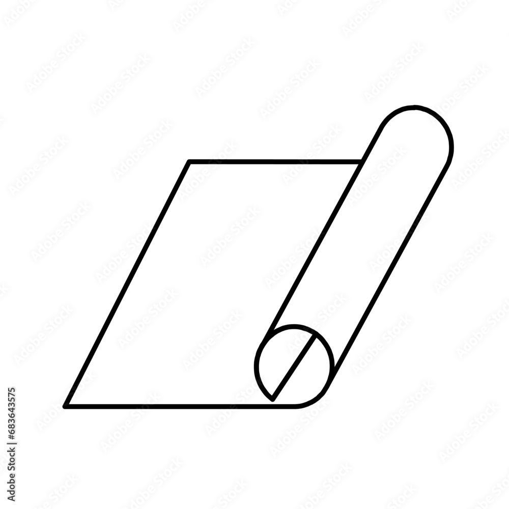 Fototapeta premium vector rolled paper for design