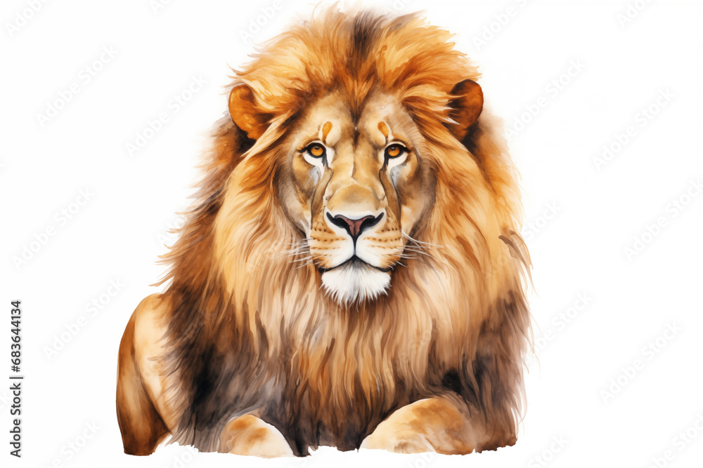 Fototapeta premium Illustration of lion