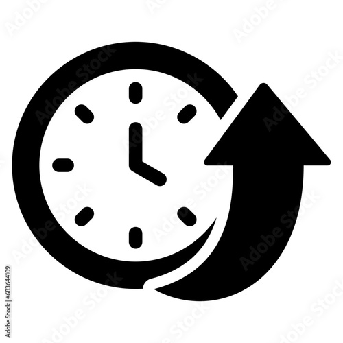 Server Uptime Glyph Icon