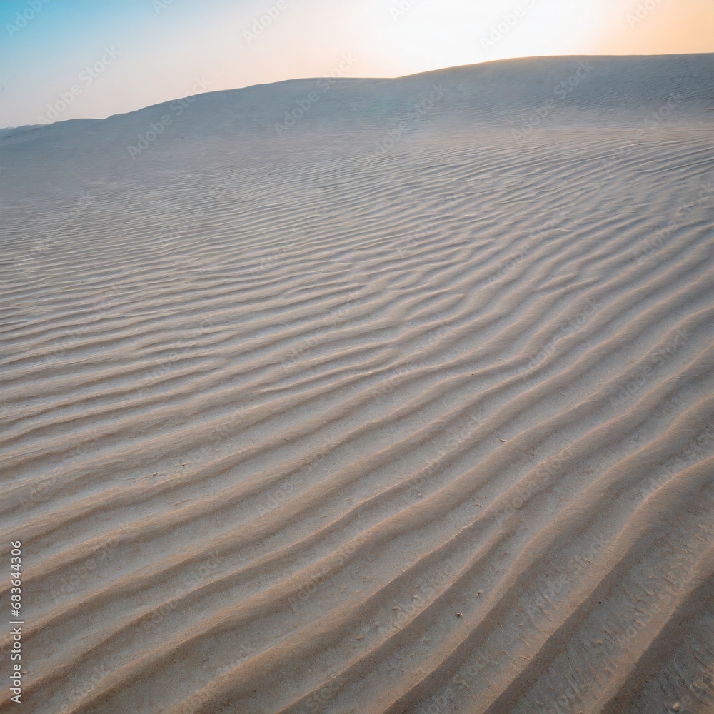 Fototapeta premium Sand texture dunes desert pattern waves background close up beach tide ripples