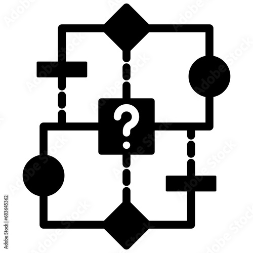 Algorithm Glyph Icon
