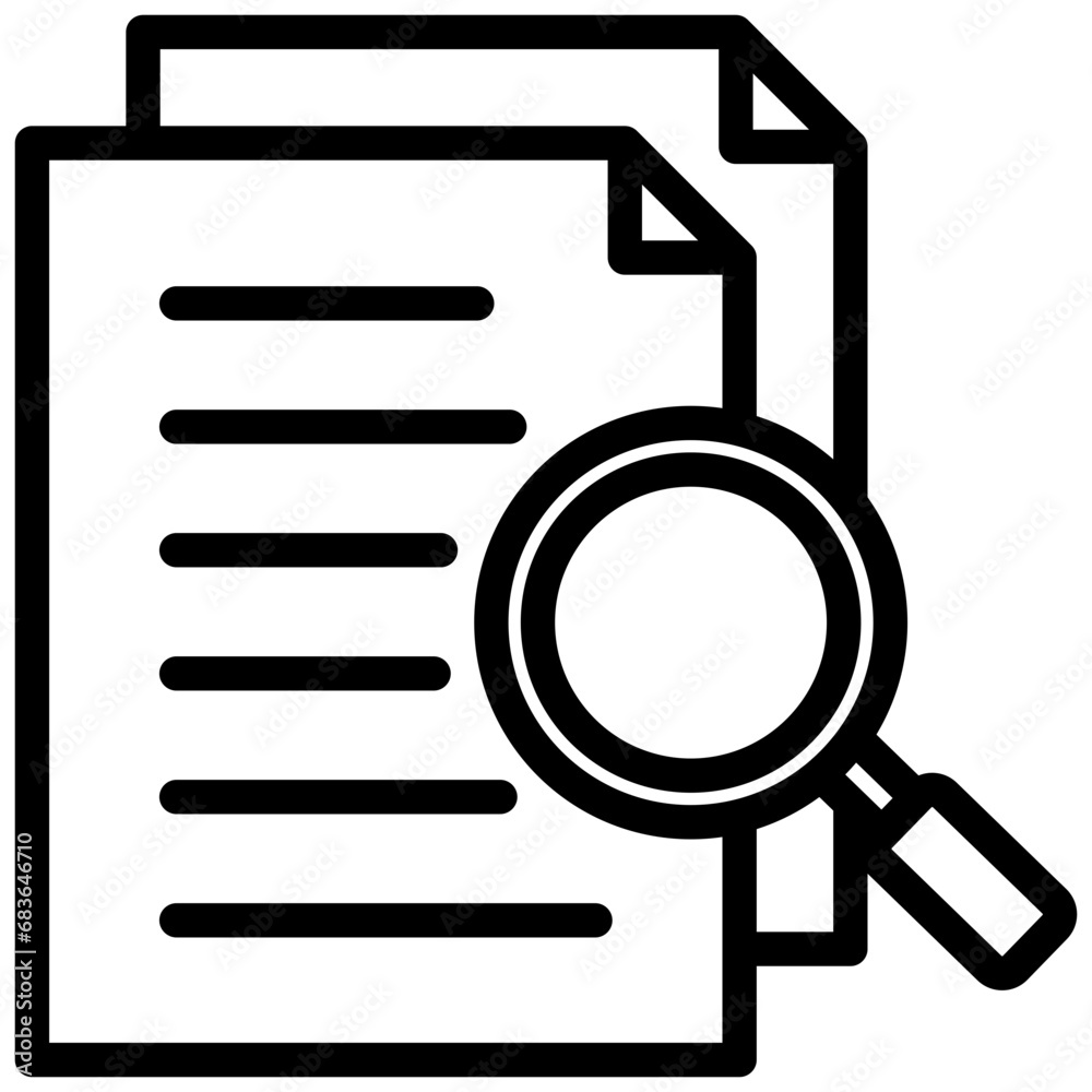 Scrutiny Outline Icon Scrutiny Outline Icon