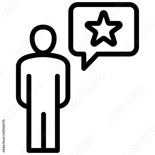 Dignified Outline Icon