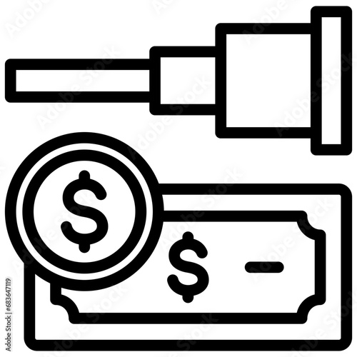 Economic Forecasting Outline Icon