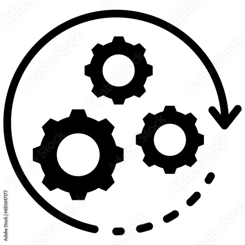 Processing Glyph Icon