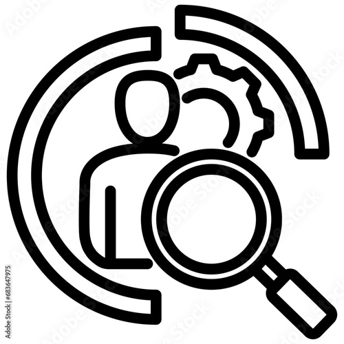 Resource Utilization Outline Icon