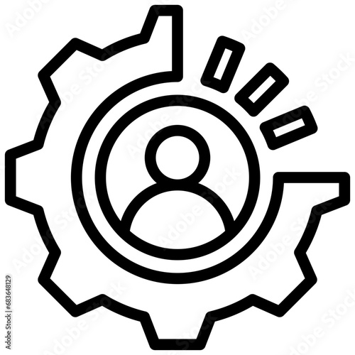 Utilization Outline Icon