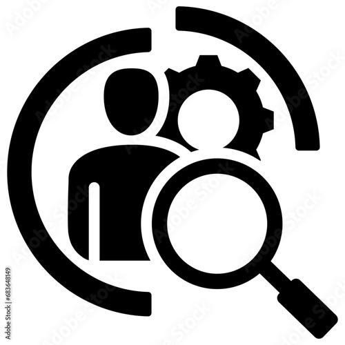 Resource Utilization Glyph Icon