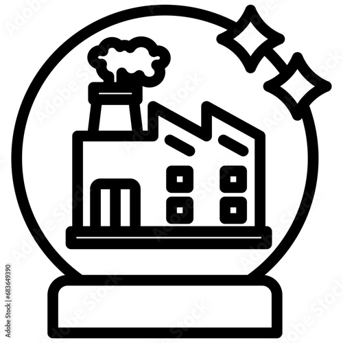 Industry Forecasting Outline Icon