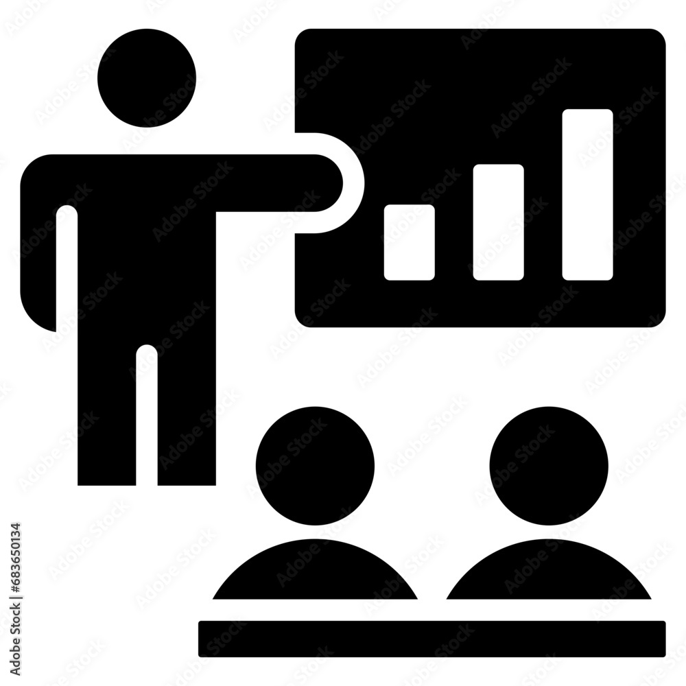 Training Glyph Icon Training Glyph Icon