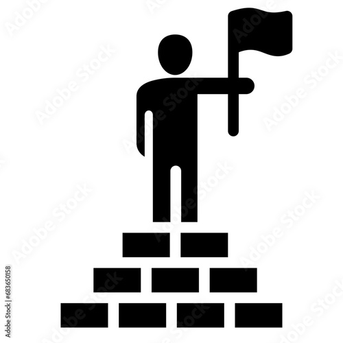 Leadership Glyph Icon